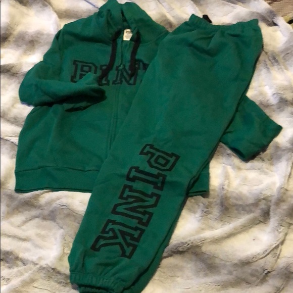 pink brand sweatsuit